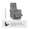 Moretti  Poltrona Chloe PO403G Grigio Perla