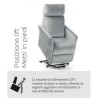Moretti  Poltrona Chloe PO403G Grigio Perla
