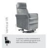 Moretti  Poltrona Chloe PO403G Grigio Perla