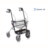 Moretti Dyone 1.0 Rollator Pieghevole in Acciaio RP689 – 4 Ruote Ø 20 cm, Sedile, Vassoio e Cestino