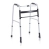 Moretti Ardea One RP735 Deambulatore Pieghevole con 2 Puntali e 2 Ruote Fisse – Misure S-M-L, Portata 130 kg
