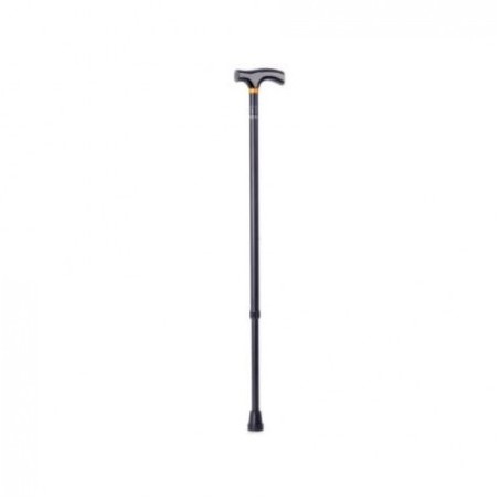Moretti Brio RP146 Bastone Avambraccio in Alluminio Anodizzato – Impugnatura a T in Legno, Regolabile 79-102 cm, Portata 110 kg